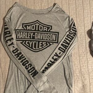 Harley-Davidson Silver Long Sleeve Tee